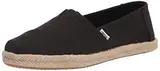 TOMS Damen Alpargata Rope Classic Flacher Slipper, Total Black, 39 EU