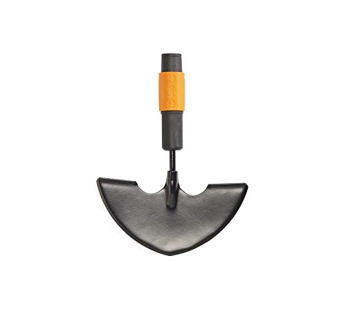 Fiskars Rasenkantenstecher, Werkzeugkopf, Breite: 35 cm, Borstahl, Schwarz/Orange, QuikFit, 1000690