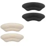Fersen-Komfort-Pads, 2 Paar, Schuhgriff-Einlagen für bessere Passform, weiche Schaumstoffkissen für Schuhe, selbstklebende Fersenschoner