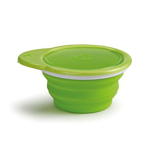 Munchkin Go Bowl, faltbare Silikonschale mit Deckel