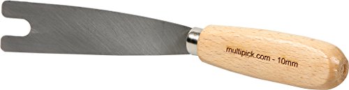 Multipick Türöffnungswerkzeug Nussmesser 10 mm (abgewinkelte Version) - Schlüsseldienst Profi Tür-Öffnungswerkzeug Türfallen-Öffner mit 92mm Abstand