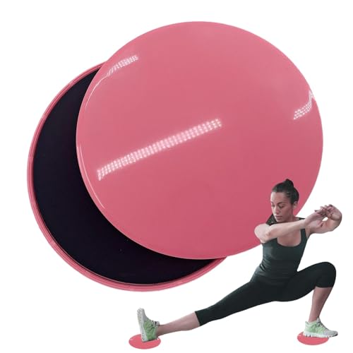 Fitness -Gleitscheiben - Schieberegler Übungen Gleitscheiben | 2pcs zweiseitige gleitende Anti-Rutsch-Kernschiebere | Übungsschiebere | Pilates Sliders | Kernübungsgeräte für das Ganzkörpertraining