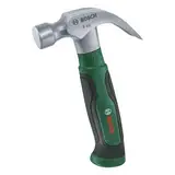 Bosch Klauenhammer 225g/8oz (Kompakte Stubby Ausführung; Harte Schlagfläche; Robuster Kohlenstoffstahl; V-förmige Klaue; Komfortabler Softgrip-Handgriff mit Glasfaserkern für geringe Vibration)