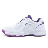 LEFUS Damen-Tennisschuhe - P601, rutschfest, gedämpft, stabilisierend, atmungsaktive Court-Schuhe(weiß_lila,40.5)