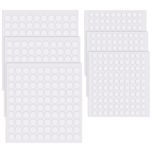 CDRPD 600 PCS Doppelseitige Klebepunkte,Glue Dots,Klebepunkte Doppelseitig,Doppelseitiges Klebepunkte Rund Transparente,Beidseitige Klebepads,für Ballon Festival-Dekoration DIY Basteln(6mm+10mm)