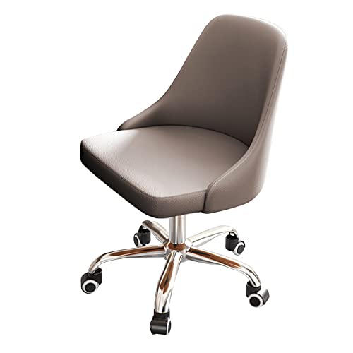 BELOF Büro-Schreibtisch-Stuhl mit Kunstleder gepolsterten Sitz & Universal-Rad, höhenverstellbar PC Computer Aufgabe Drehstuhl für Home-Schlafzimmer (C)