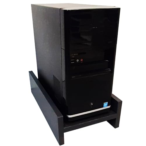 Henor Support CPU Computer aus FSC® Holz 25x45x12 cm CPU Aufzug Graphit