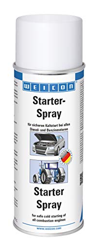 WEICON Starter-Spray / 400 ml / Starthilfe-Spray für einfaches und sicheres Starten von Motoren / Auto / Motorrad / Benzin / Diesel