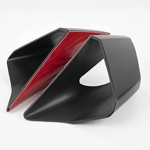 Motorrad Front Winglets Verkleidung Luftstrom Windabweiser Aerodynamische Seitenflügel Schutzabdeckung Dekorative Body Kits Zubehör für Honda CBR650R CBR 650 R CBR 650R 2019 2020 2021 (Schwarz)