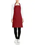 Premier Workwear Damen Colours Bib Apron with Pocket Top, Rot (Burgundy), Large