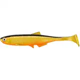 LMAB Bleak Shad 6 cm, 9 cm, 12 cm, 15 cm, 18 cm KÖFI - Gummifisch Angelköder - Gummiköder für: Zander, Barsch, Hecht & Forelle - Zanderköder Hechtköder - Kunstköder (15 cm, Gold Orange)