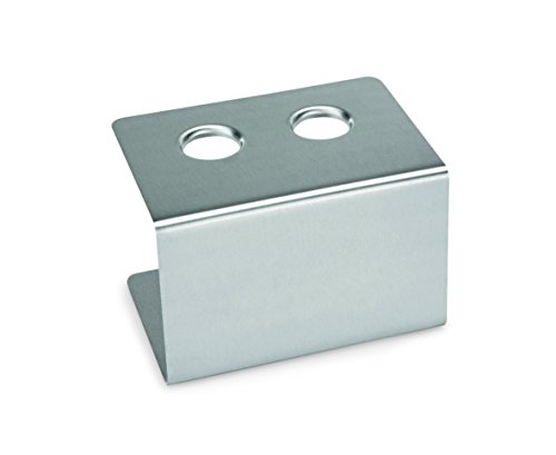 Eistütenhalter aus Chromnickelstahl mit 2, 3 oder 4 Löchern / 2 Löcher à 26 mm - Abmessung: 13 x 9,5 x 9 cm / 3 Löcher à 26 mm, Abmessung: 20 x 9,5 x 9 cm / 4 Löcher à 26 mm - Abmessung: 27 x 9,5 x 9 cm (2 Löcher à 26 mm)