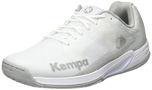 Kempa Damen Wing Handballschuh, Weiß Cool Grau, 36 EU