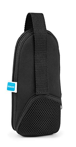 MAM Thermal Bag mit Isolierschicht, Thermotasche hält Flüssigkeiten warm und kalt, Isoliertasche für viele handelsübliche Babyflaschen, schwarz