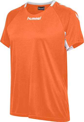 hummel Damen Core Team Jersey S/S Trikot, Tangerine, S EU