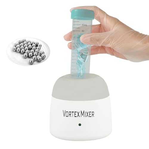 ABEST 5200rpm mini Vortex Mixer Farbschüttler,Labor Vortex Schüttler mit Touch Funktion für Nagellack,Wimpernschüttler,Tattoo Tinte,Kleber und Teströhrchen (grau)