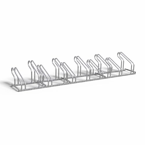 wolk® Fahrradständer Bodenparker Bügelparker für 10 Fahrräder – Modular, wetterfest & platzsparend