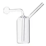 sgerste 10,2 cm Klarglas Rohr-Bong Flasche Wasserpfeife Shisha Tabak rauchen Glaswaren Schüssel