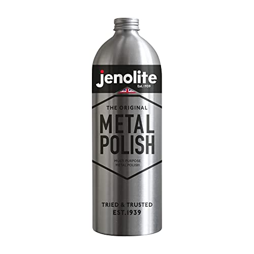 JENOLITE- Flüssige Metallpolitur. Mehrzweck Politur zur Reinigung von Messing, Kupfer, Chrom, Edelstahl und Zinn - Inhalt: 1 Liter