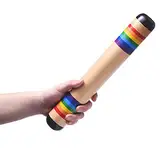 13,8 Zoll Regenstab, Holz Regenmacher Rassel Shaker Regenröhre, Musikalisches sensorisches auditives Entwicklungsinstrument für Babys, Kleinkinder und Kinder