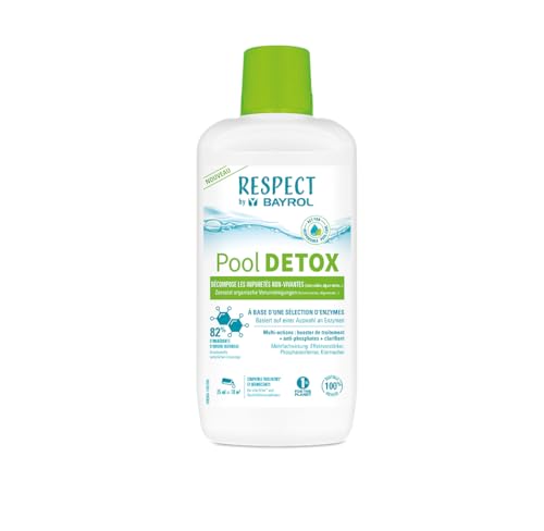 Respect by BAYROL Pool Detox - Zersetzt organische Verunreinigungen, entfernt Phosphate und wirkt als Klarmacher - Enzym-basierte Formel