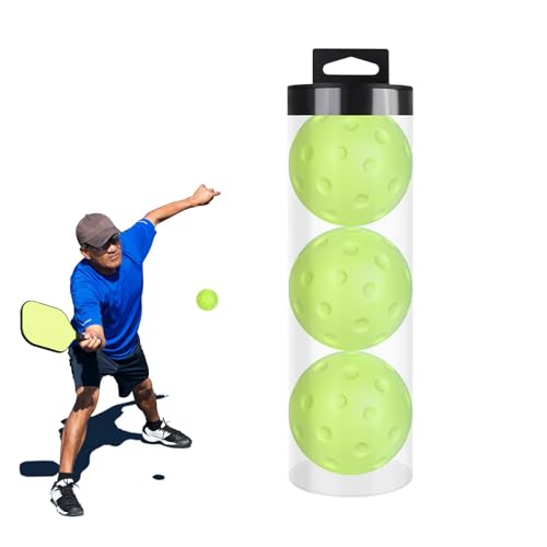 Soft Practice Pickleballs, Non-Noisy Pickleball Balls, Warm Up Pickleballs, Pickleballs for Indoor Courts, Pickleball Balls for Lawns, Pickleball Balls for Quiet Practice, Indoor Soft Pickleballs