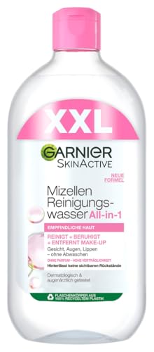 Garnier Mizellen Reinigungswasser, Für eine sanfte Reinigung und schonendes Abschminken, Beruhigendes und feuchtigkeitsspendendes Gesichtswasser, SkinActive, 1 x 700 ml