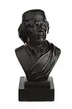 Libyscher Revolutionär Oberst Muammar Gaddafi Stein Büste Statue Skulptur 11,5 cm