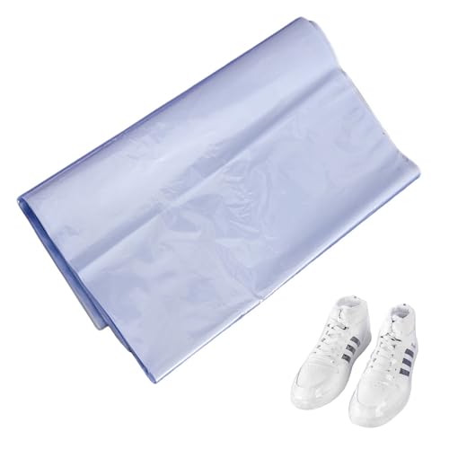 50 Stück Transparente Schrumpffolienbeutel 28x45CM Schrumpffolie Taschen PVC Schrumpfen Taschen Schrumpfbeutel Transparent Schrumpffolie Beutel Shrink Wrap Film für Schuhe DIY-Kunsthandwerk