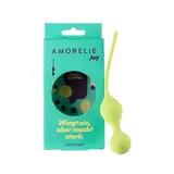 AMORELIE Joy – 75g Liebeskugeln Glow | Beckenbodentrainer für Frauen | Wasserfest | aus Silikon