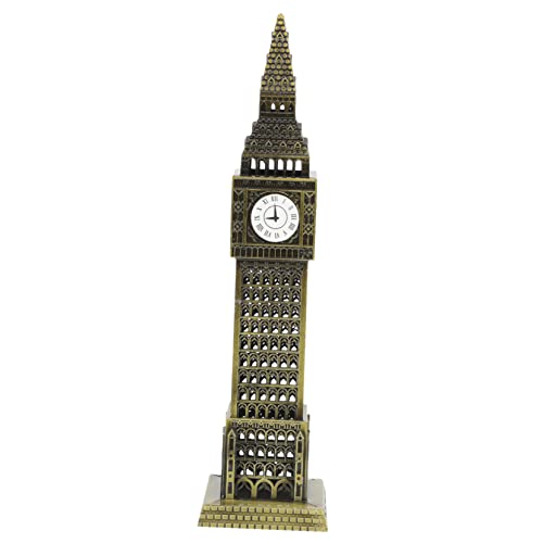 ULTECHNOVO Architektur Modell Big Ben Handgefertigtes Metallgebäudemodell Für Heimdekoration Kompakte Langlebig Für Hochzeiten Und Events