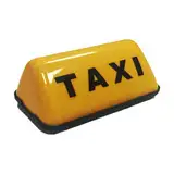 Fiorky 12 V modisches Taxi-Schild-Licht mit Klebesockel, Taxi-Oberlicht, 3 W Taxi-Kuppellicht, Weiß/Gelb, COB, Taxi-Schild, Kabine, superhell (gelb)