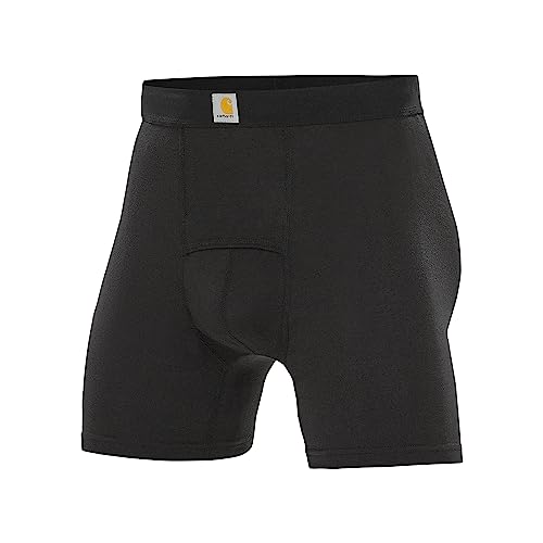 Carhartt Herren Stretch-Boxershorts, 12,7 cm, 3er-Pack Retroshorts, Schwarz, Medium