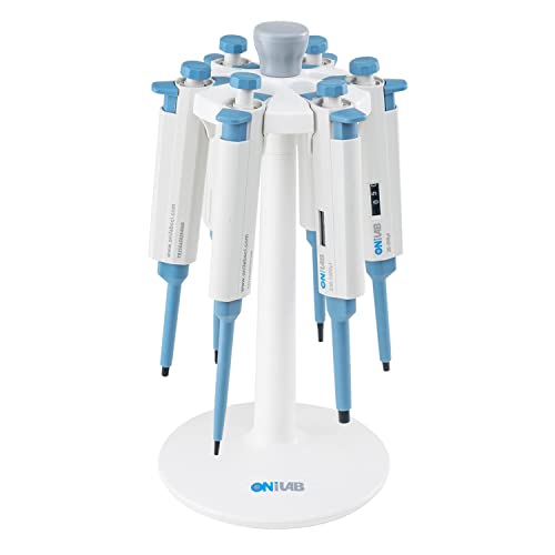 ONiLAB Lab Pipette Round Ständer Halter, für 6 Pipetten (Pipettenständer) nur passend für ONiLAB Marke Mikropipette…