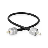 Elecbee UHF Kabel PL-259 auf UHF Stecker PL259 Koaxialkabel RG58 30cm, Koaxiales UHF-Verbindungskabel für HAM & CB-Radio, Antennenanalysator, Blindlast, SWR-Messgerät