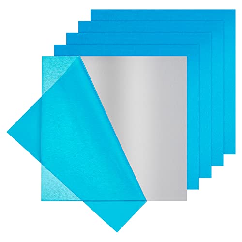 BENECREAT 10 STÜCKE 100x100mm Aluminium Panel Platte mit Schutzfolie Unbeschichtete Aluminium Übungsblätter für die Herstellung von Schmuckstempeln mit Handprägung, 0,5 mm Dicke