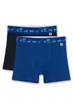 Sanetta Jungen-Hipshorts (Doppelpack) blau | Hochwertige und nachhaltige Unterhose für Jungen aus Bio-Baumwolle. Inhalt: 2er Set Unterwäsche für Jungen 104