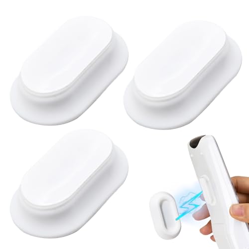 LIBAIDZ 3pcs Halterung Fernbedienung,Magnetische Fernbedienungshalter,Fernbedienung Halterung Wand,Halterung für Fernbedienung,Wandhalterung Multifunktional Halterung,für Schule Zuhause,Weiß