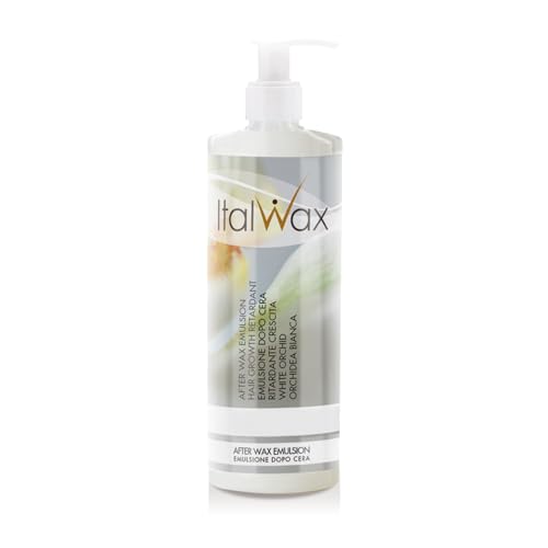 Italwax After Wax Pflegelotion - 500ml - Haarwuchsverzögerer - Weiße Orchidee - Feuchtigkeitsspendend und entfernt Wachsrückstände​