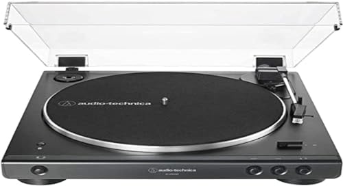 Audio-Technica LP60XBTBK Vollautomatischer Stereo-plattenspieler mit Riemenantrieb Schwarz