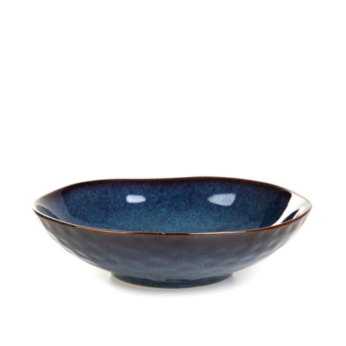 HOMLA Casper Servierschüssel Serviergeschirr Servierschale Navy blau 26cm