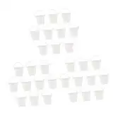 HOMSFOU 30 Stück Schäbiger Krug Lebensmittelübertopf Schwere Eimer Party Zinntopf Eiseneimer Französische Geschenkgeschenke Weißblechgriff Krug Verzinkt Bauernhaus Cremig Saftig