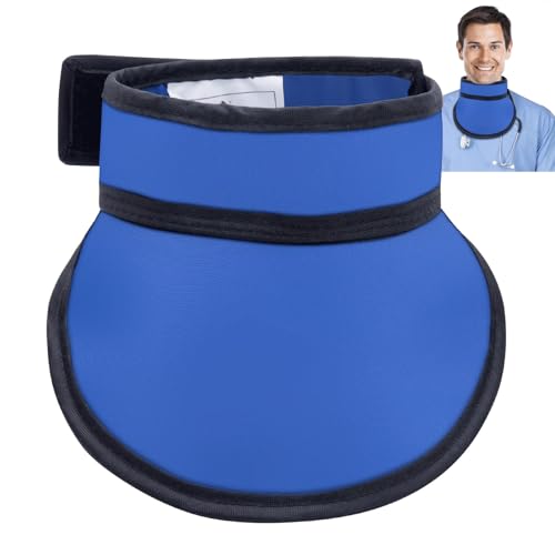 X-Ray Thyroid Shield Collar, Thyroid Shield Light Weight Radiation Protection 0.35 mmpb 0.5 mmpb Lead Equivalency, X Ray Protective Collar Lead Thyroid Collar Neck Shield Cover,0.5mmpb