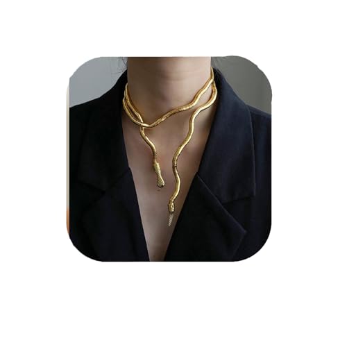 Moguri snake necklace, schlangen, schmuck, schlangen, kette, schlange, schlangenkette, gold, schlangenkette, snake, oberarmreif, choker, gold, gummischlange, snake