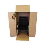 PROREGAL Zweiwelliger DHL Versandkarton mit Höhenriller | LxBxH 1200 x 600 x 600 mm | Belastbar bis 30 kg | Große Pappkiste Faltkarton Karton Paket