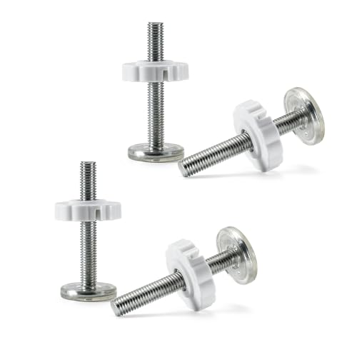 M10 Kindergitter Druckschrauben,4 PCS Treppenschutzgitter Druckschrauben Screw Gitter Gewindespindelstangen Schrauben Kit für Haustier Treppengitter Türtreppenschutzgitter Türschutzgitter