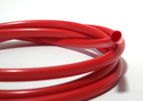 MKV Isolierschlauch farbig PVC Kabel 3-30mm Schutz Schlauch Bougierrohr rot, gelb, blau, schwarz Stromleitung Schlauchummantelung für drinnen draußen KFZ Boote (rot, Ø 12mm)