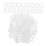 100 Stück Transparente Kunststoff Packgurtverschlüsse Manuelle Verpackungsclips für Einfache Handhabung und Effizientes Palettenpacken für Verpackungsbedarf und Geräte