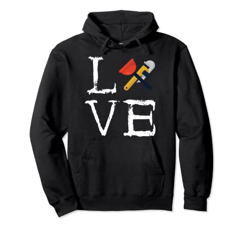 Klempner Rohrzange Sanitärunternehmer Toilettenkolben Pullover Hoodie