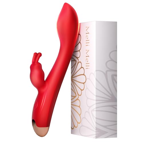 Dildo Vibrator 2 in 1 Vibration für Frauen mit 10 Vibrationmodi Sexspielzeug für die Frau Klitoris vibrator mit einzigartiges Tentakel Vibratorensets für Frauen Sex Toyset Woman (tiefrot)